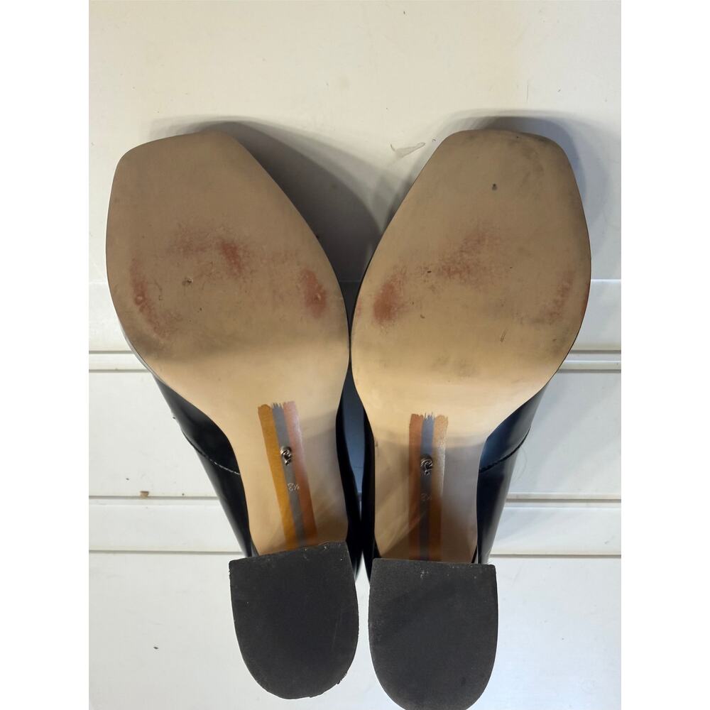 Sam Edleman Womens Sz 8.5 Black Jed Platform Loafer Tassels Classic Shiny - Picture 7 of 8